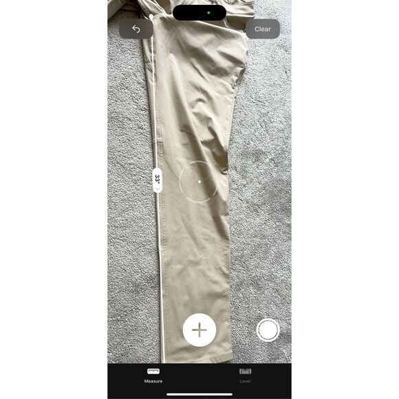 NWOT LULULEMON classic fit 5 pocket pant khaki, $128 Sz 33 E50 - Picture 7 of 7